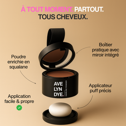 Poudre densifiante | Retouche racines & zones clairsemées