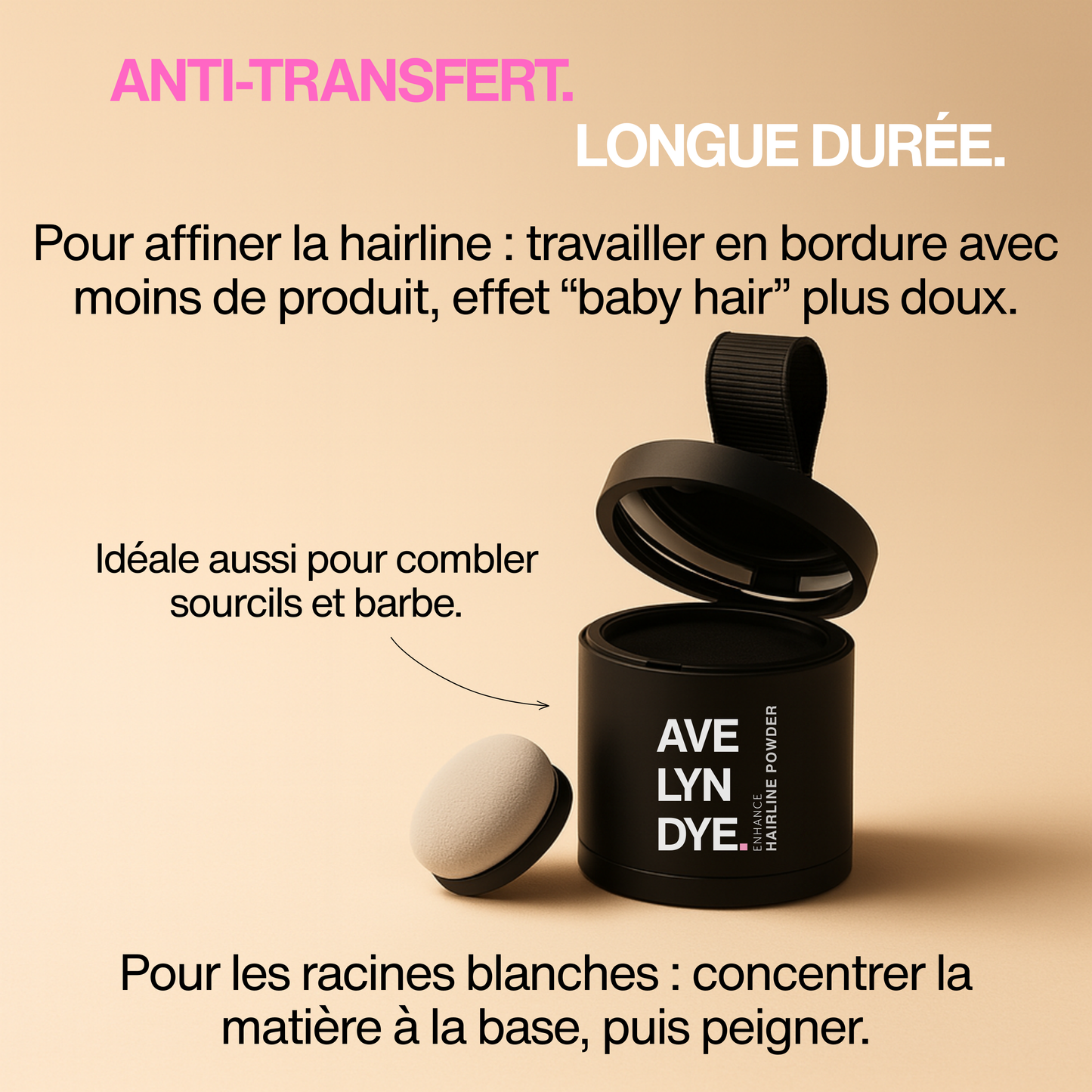 Poudre densifiante | Retouche racines & zones clairsemées