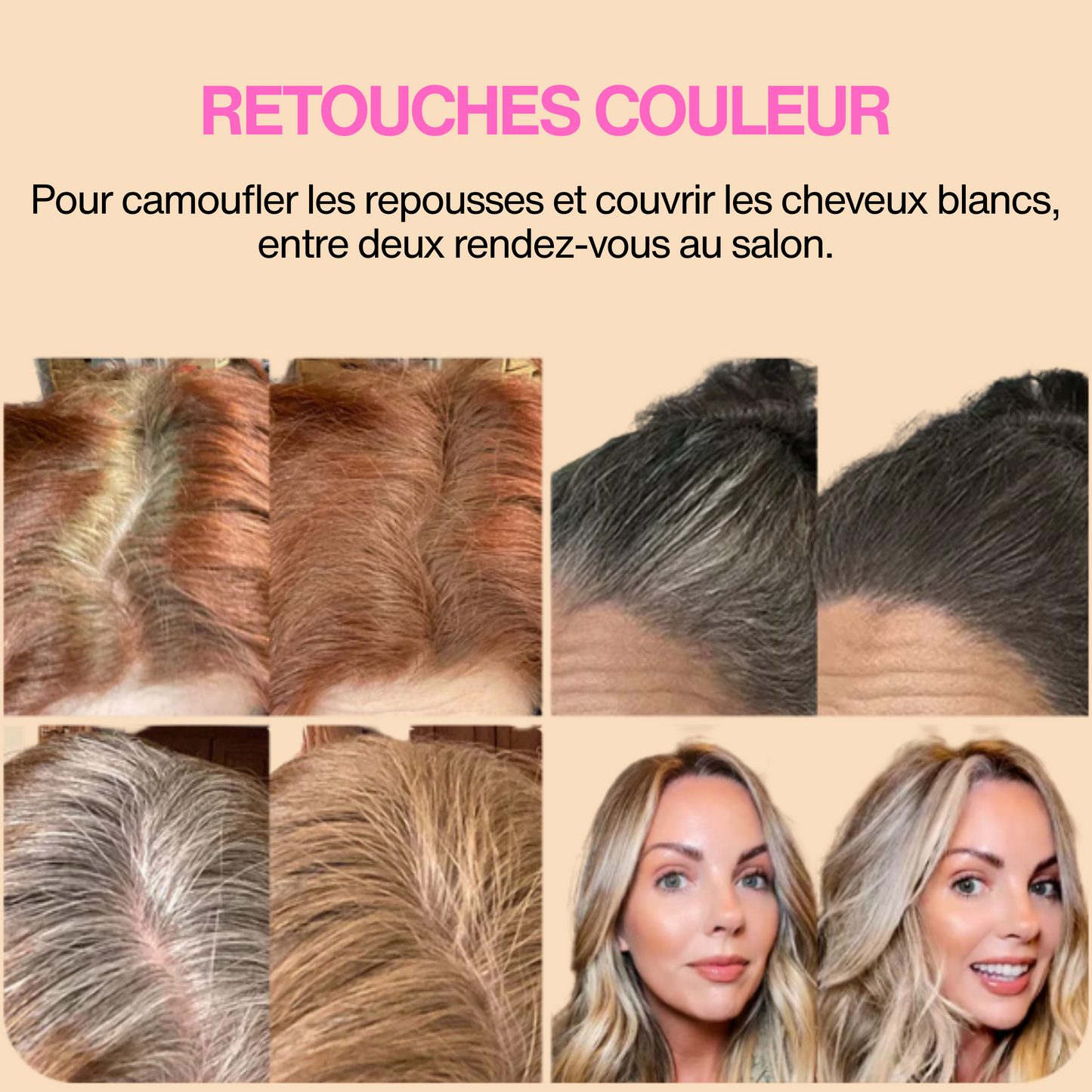 Poudre densifiante | Retouche racines & zones clairsemées
